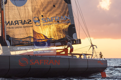 ROUTE DU RHUM 2010 - ARRIVEE DE MARC GUILLEMOT