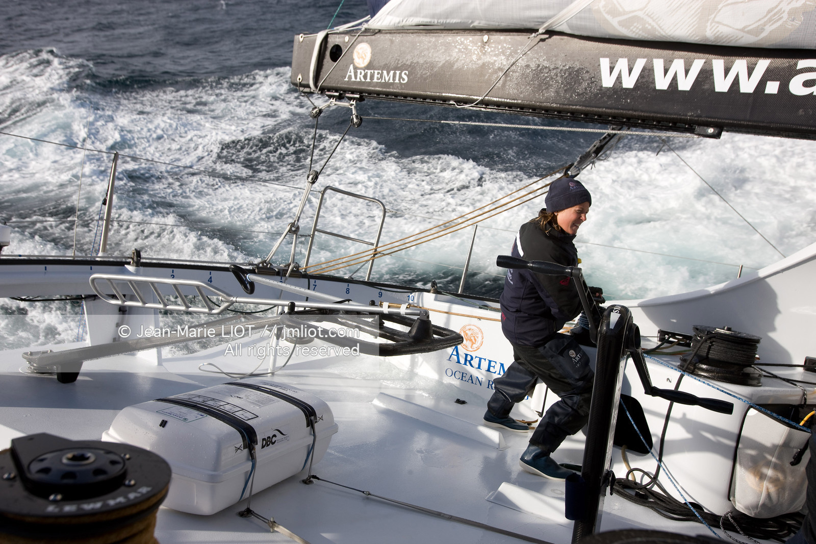A BORD D'ARTEMIS AVEC SAM DAVIES ET SYDNEY GAVIGNET