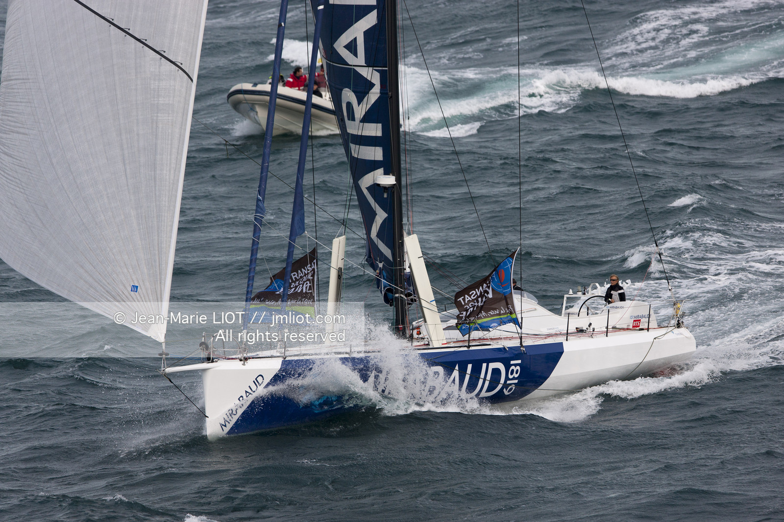 Novembre 2011 Départ de la Transat Jacques Vabre du  Havre et à destination de la Guadeloupe. Photo © Jean-Marie Liot.