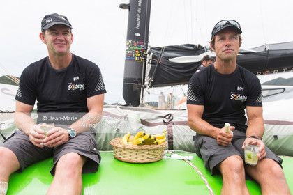 .Itajaï (Brazil), saturday, november 7, 2015, Thomas Coville and Jean-Luc Nélias second in the Transat Jacques Vabre.Photo © JEAN-MARIE LIOT   DPPI