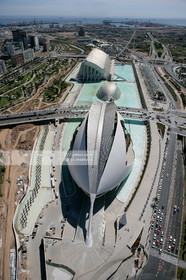 Vue aerienne de Valence, Espagne.photo© Jean-Marie Liot .