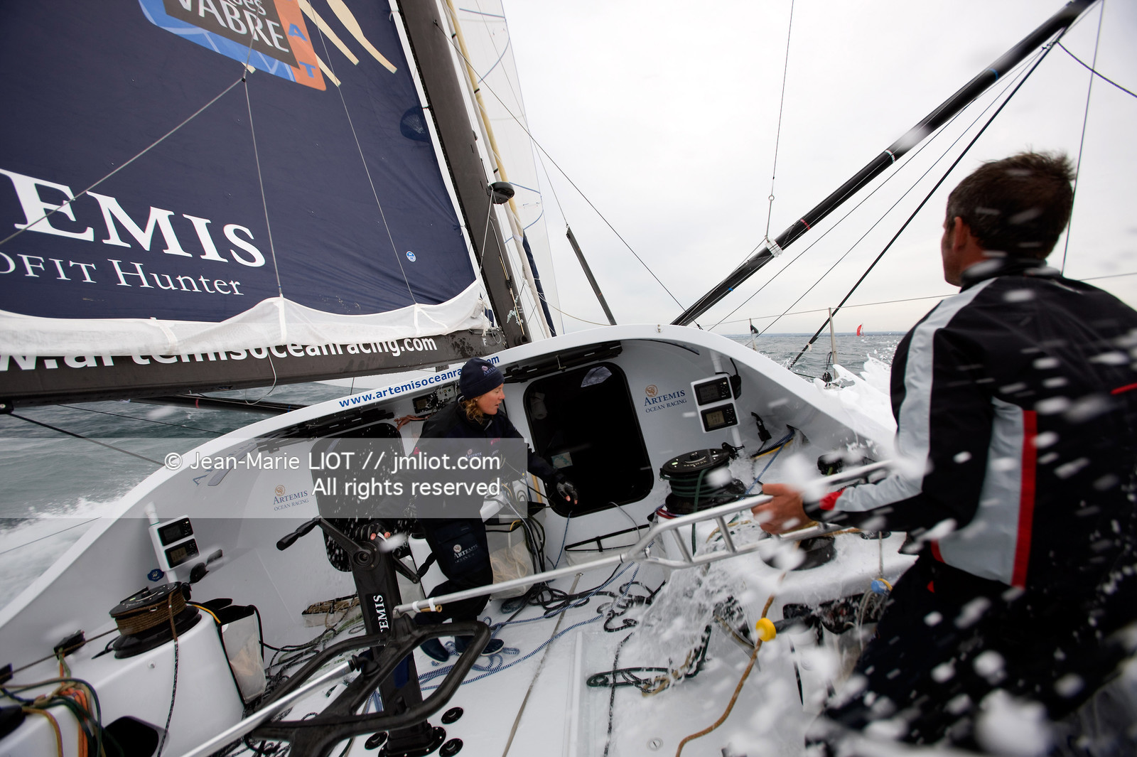 A BORD D'ARTEMIS AVEC SAM DAVIES ET SYDNEY GAVIGNET