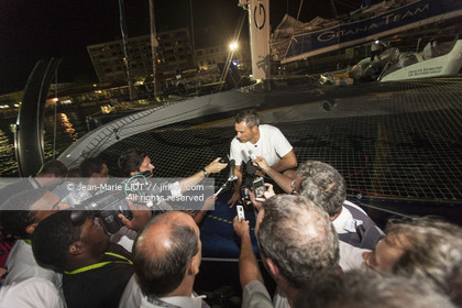 ROUTE DU RHUM 2010 - ARRIVEE YANN GUICHARD