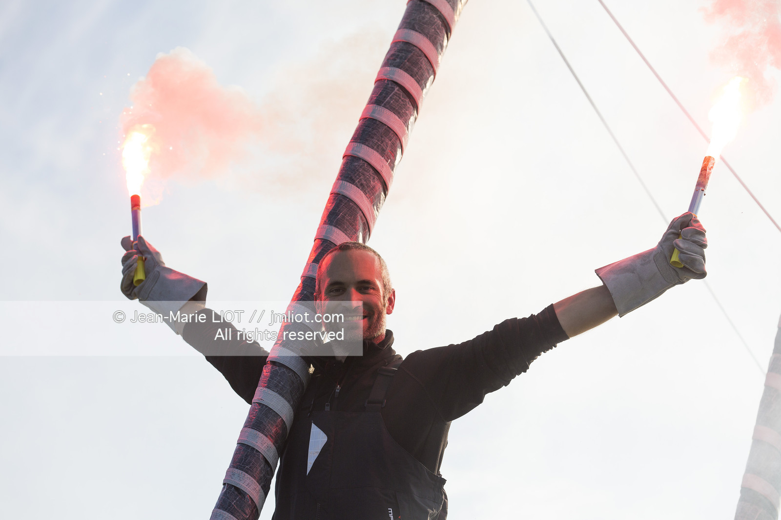 VENDEE GLOBE 2016-2017 - FABRICE AMEDEO - NEWREST-MATMUT - ARRIVEE