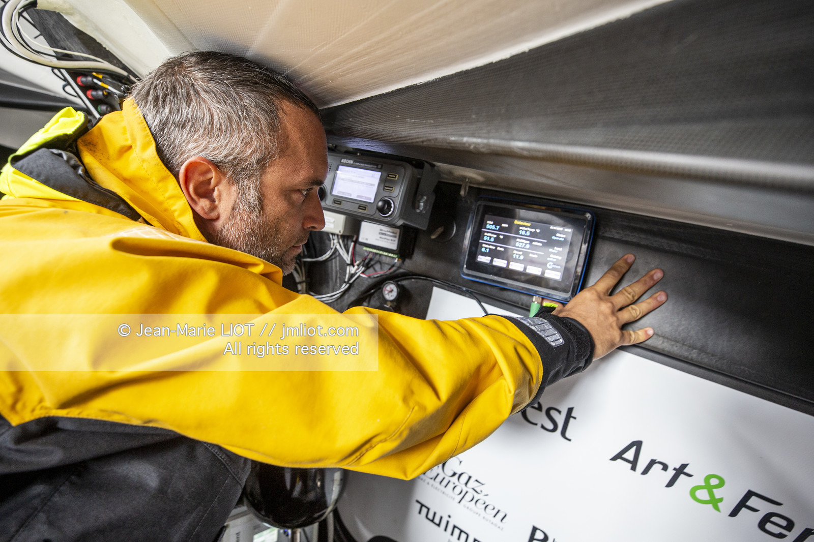 FABRICE AMEDEO ET ERIC PERON - TRANSAT JACQUES VABRE 2019 - A BORD
