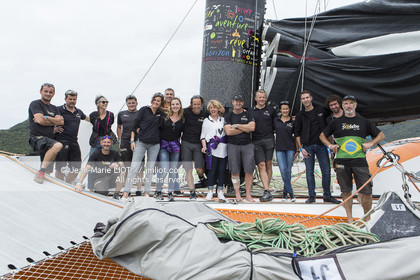 .Itajaï (Brazil), saturday, november 7, 2015, Thomas Coville and Jean-Luc Nélias second in the Transat Jacques Vabre.Photo © JEAN-MARIE LIOT   DPPI