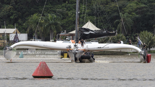 .Itajaï (Brazil), saturday, november 7, 2015, Thomas Coville and Jean-Luc Nélias second in the Transat Jacques Vabre.Photo © JEAN-MARIE LIOT   DPPI