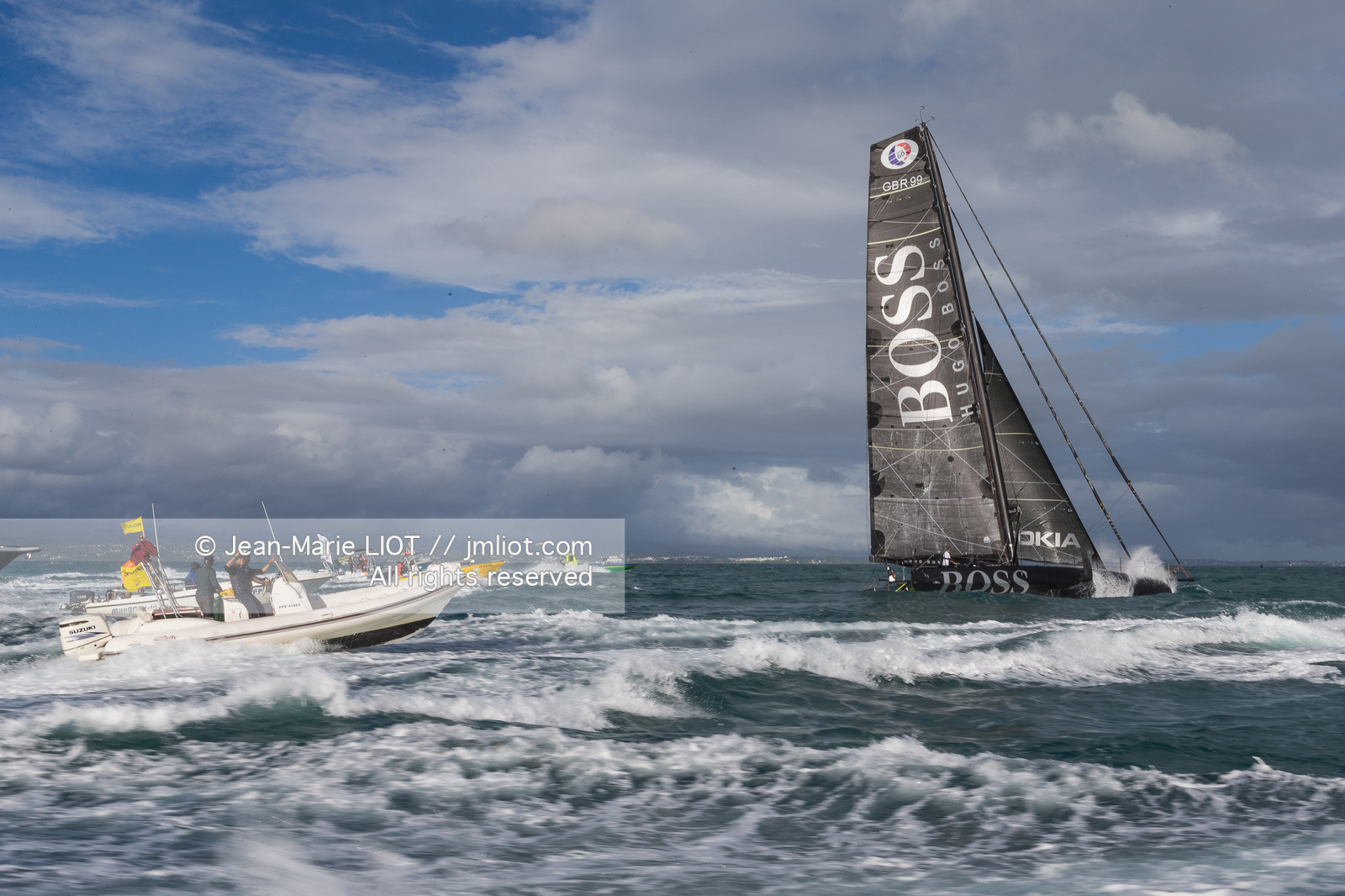 ALEX THOMSON - ROUTE DU RHUM 2018 - ARRIVEE