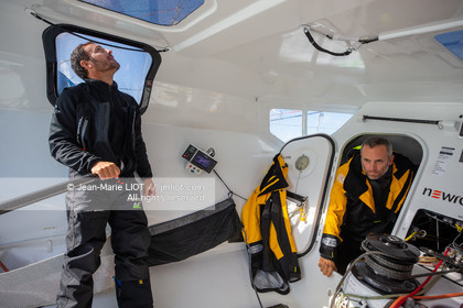FABRICE AMEDEO ET ERIC PERON - TRANSAT JACQUES VABRE 2019 - A BORD