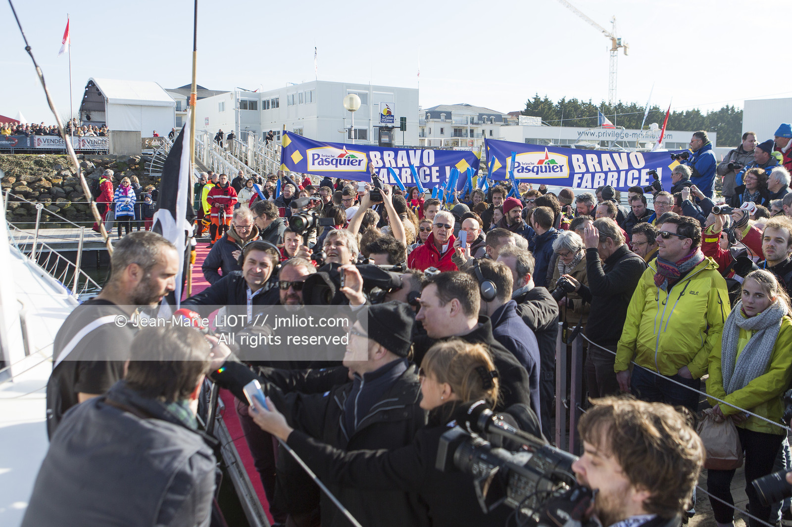 VENDEE GLOBE 2016-2017 - FABRICE AMEDEO - NEWREST-MATMUT - ARRIVEE