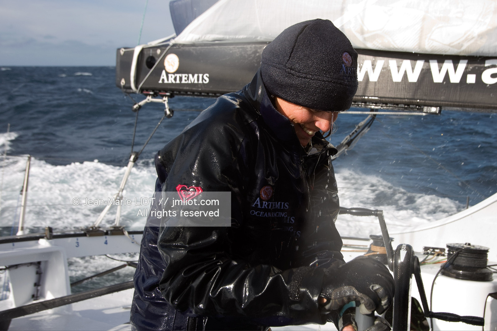 A BORD D'ARTEMIS AVEC SAM DAVIES ET SYDNEY GAVIGNET