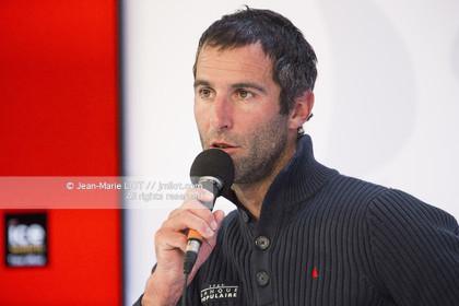 Les Sables d'Olonne, le 19 janvier 2017 arrivée d'Armel Le Cléac'h (FR) skipper de l'imoca Banque Populaire arrive 1er du Vendee globe 2016-2017. Photo © Jean-Marie Liot   DPPI