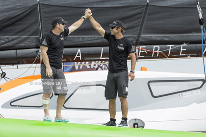 .Itajaï (Brazil), saturday, november 7, 2015, Thomas Coville and Jean-Luc Nélias second in the Transat Jacques Vabre.Photo © JEAN-MARIE LIOT   DPPI