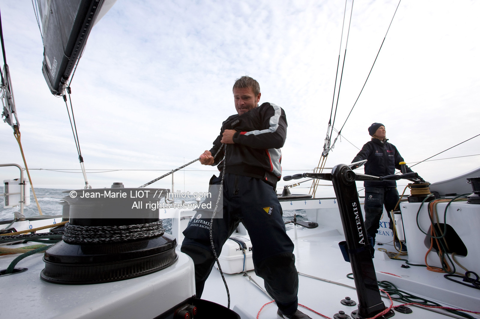 A BORD D'ARTEMIS AVEC SAM DAVIES ET SYDNEY GAVIGNET