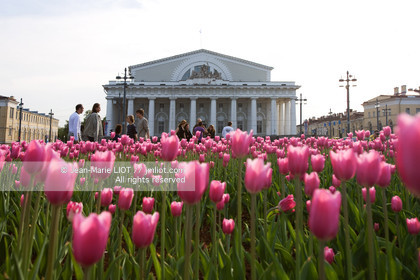 .Russia, Saint Petersburg, listed as World Heritage by UNESCO, stock exange building, now Naval Musuem