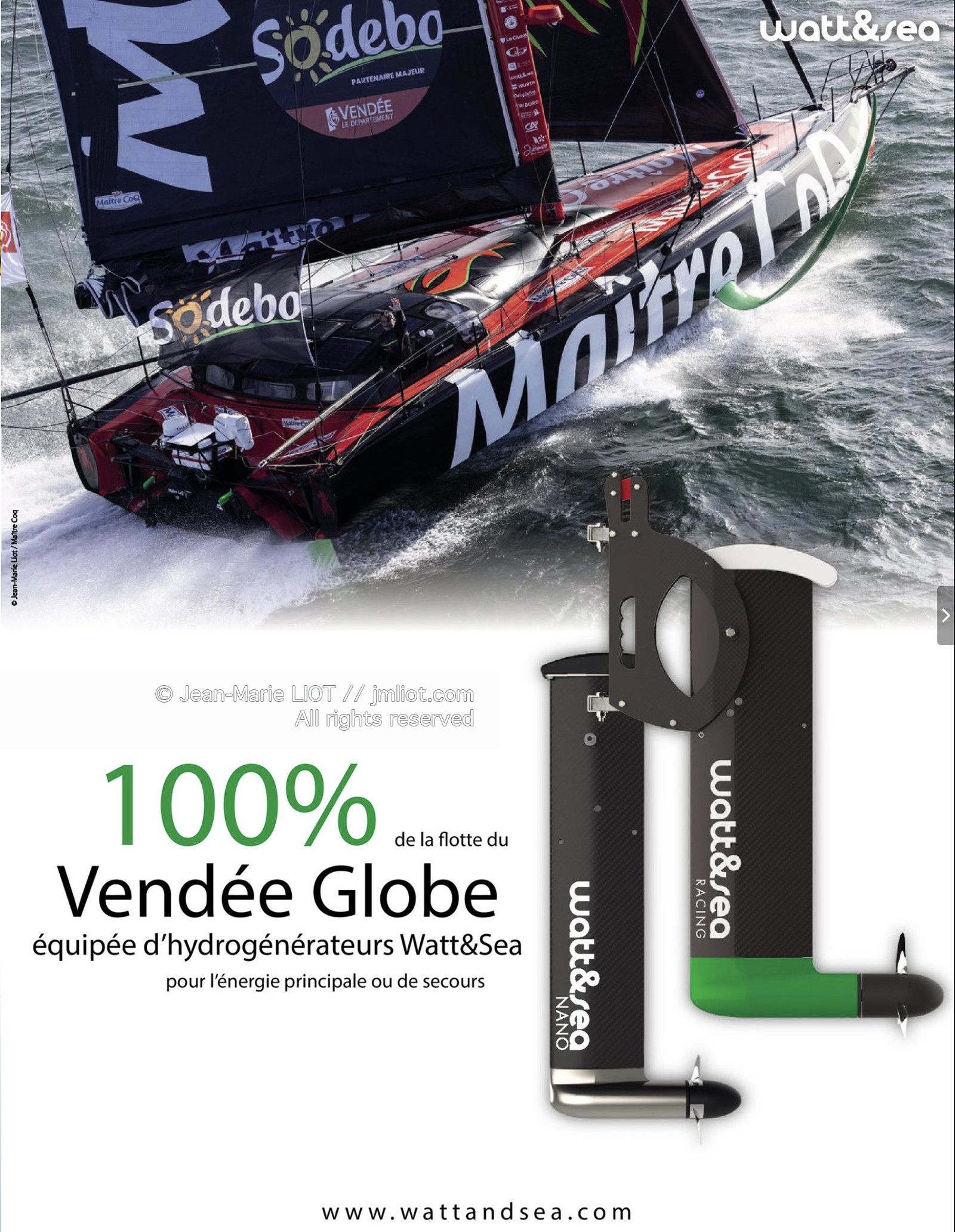 Photo annonce presse (IMOCA) par Jean-Marie LIOT