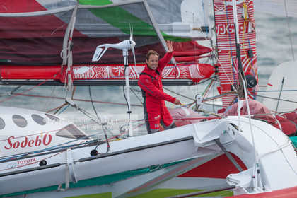 MAXI TRIMARAN SODEBO - THOMAS COVILLE - RECORD TOUR DU MONDE EN SOLITAIRE - 2008..