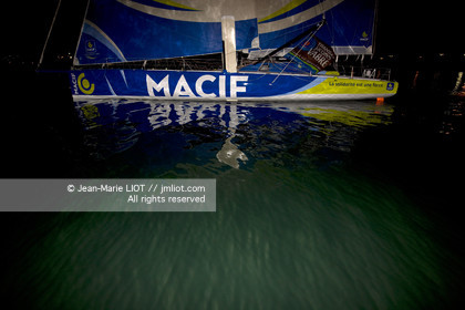 .On November 19, 2011, François Gabart and Sébastien Col Arrived in Costa Rica, of  on the Imoca Macif. Photo © Jean-Marie Liot   DPPI