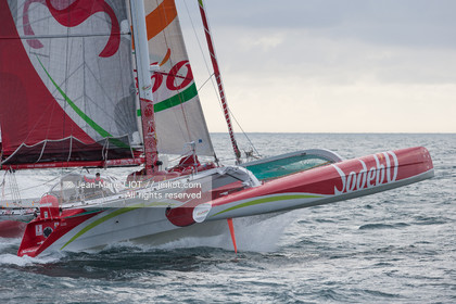 MAXI TRIMARAN SODEBO - THOMAS COVILLE - RECORD TOUR DU MONDE EN SOLITAIRE - 2008..
