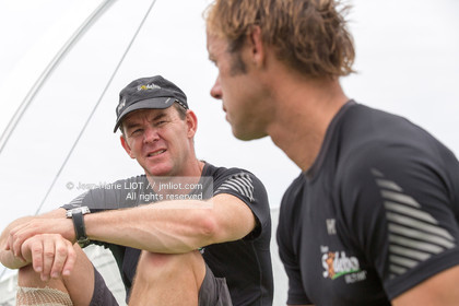 .Itajaï (Brazil), saturday, november 7, 2015, Thomas Coville and Jean-Luc Nélias second in the Transat Jacques Vabre.Photo © JEAN-MARIE LIOT   DPPI