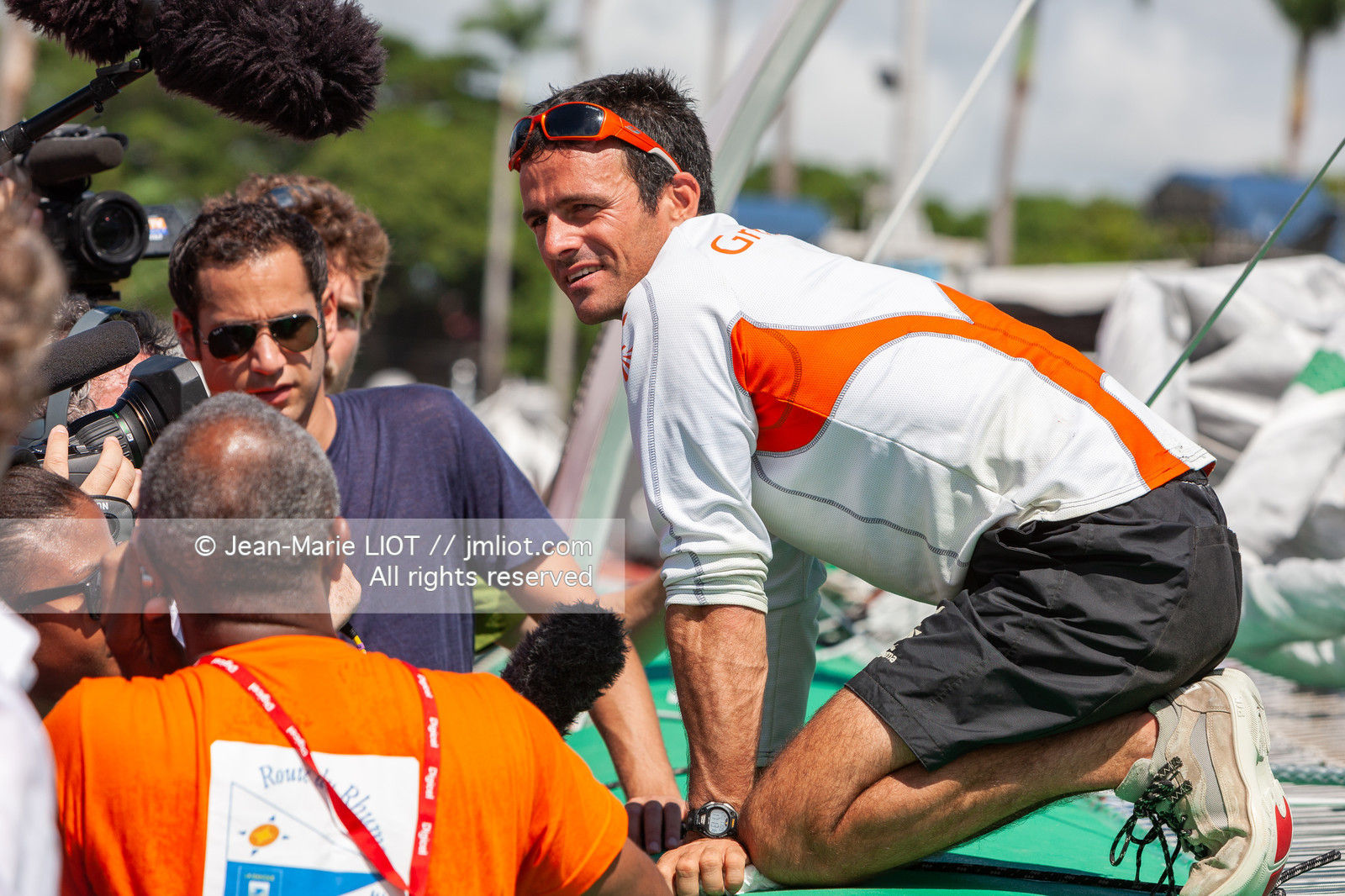 ROUTE DU RHUM 2010 - FRANCK CAMMAS - ARRIVEE
