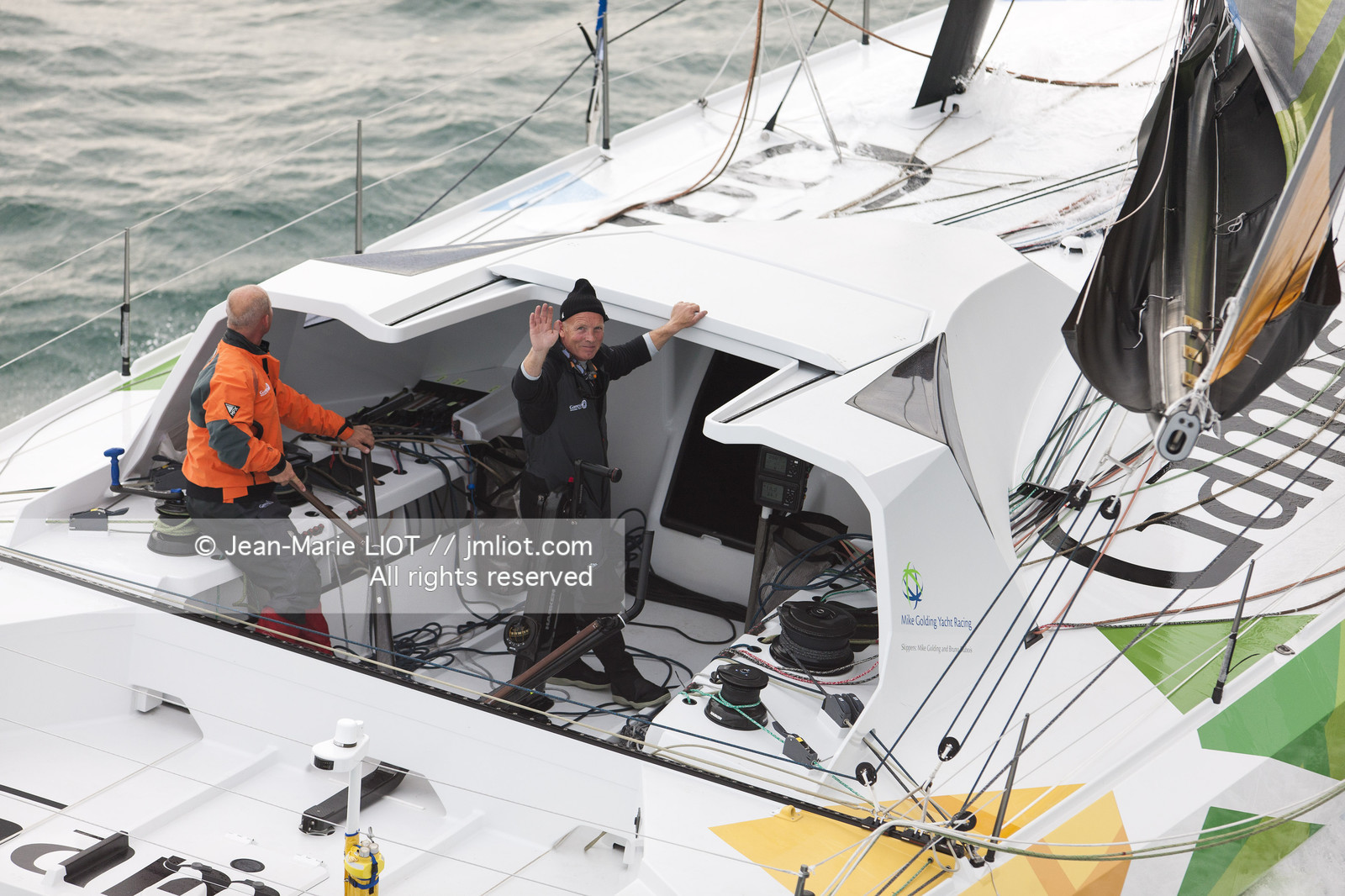 Novembre 2011 Départ de la Transat Jacques Vabre du  Havre et à destination de la Guadeloupe. Photo © Jean-Marie Liot.