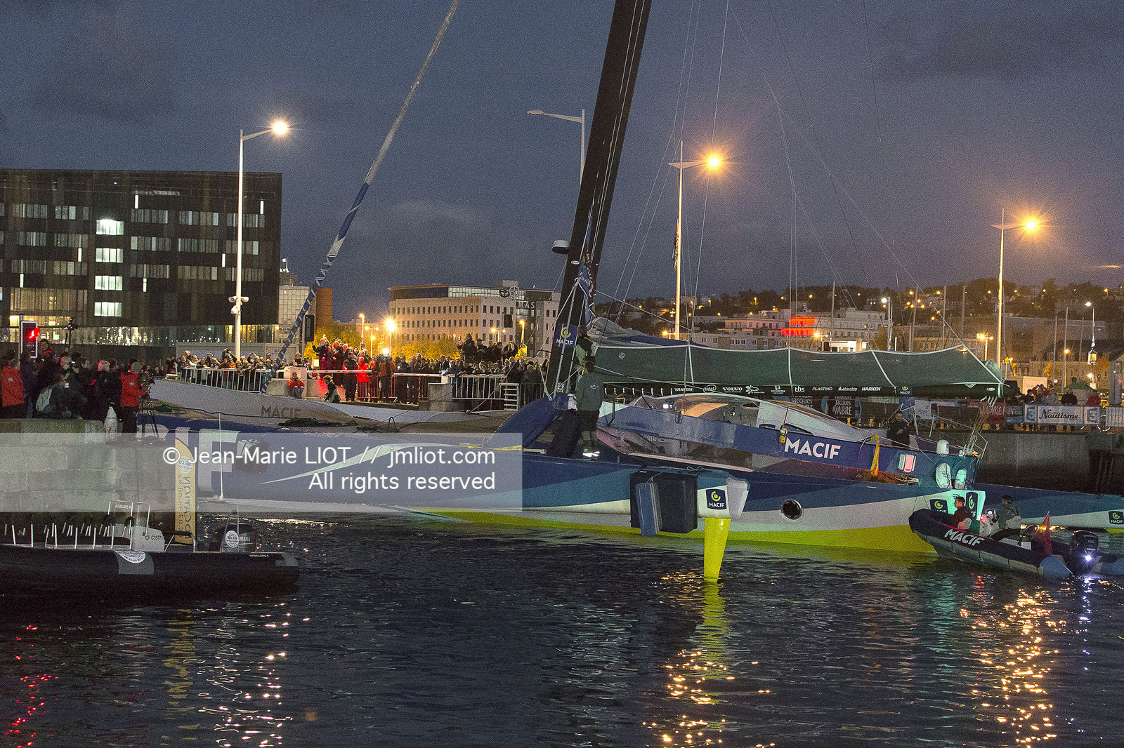 .Action during the Transat Jacques Vabre start on october 25, 2015 in Le Havre, France  - Photo Jean Marie Liot   DPPI