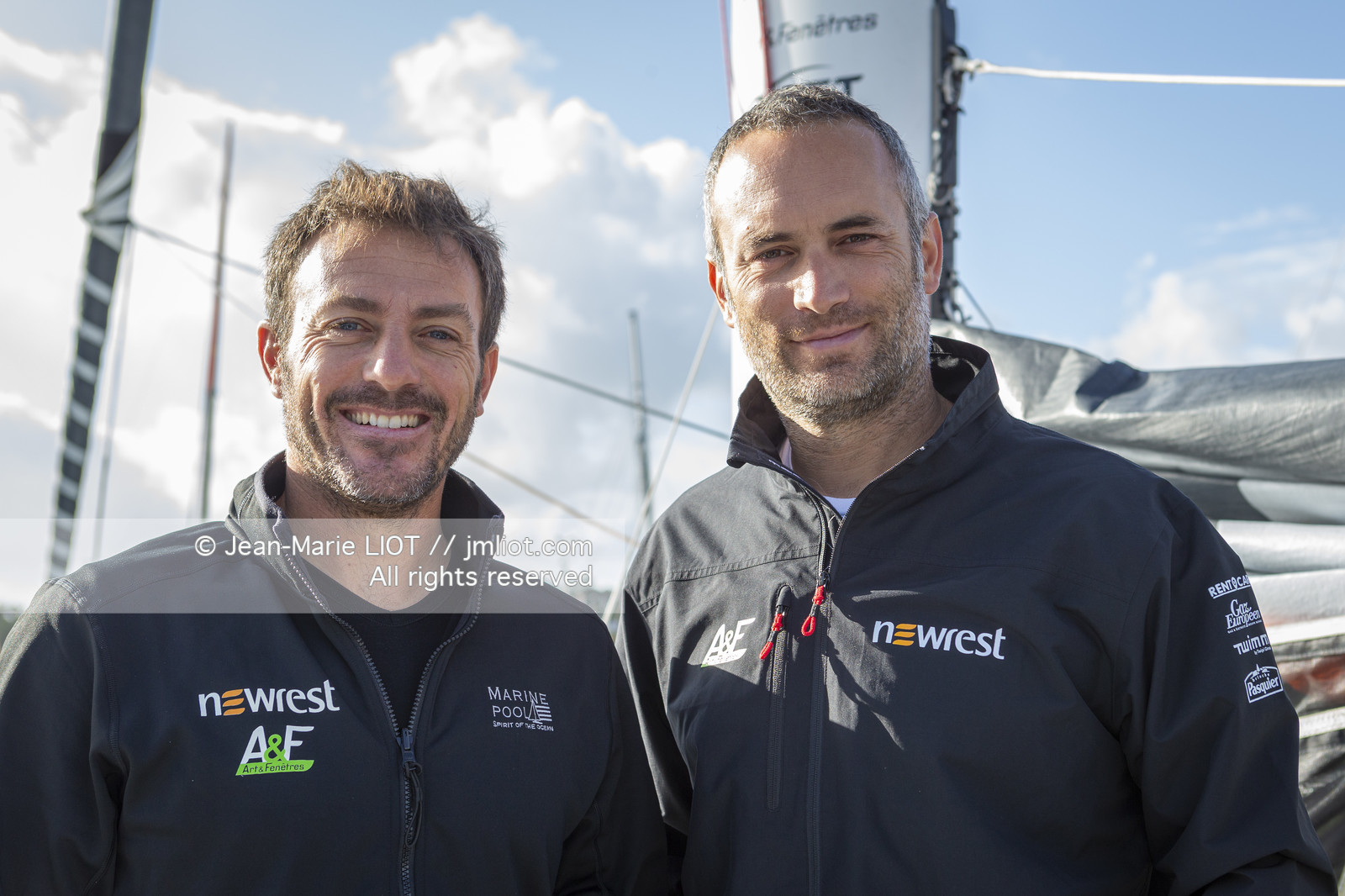 FABRICE AMEDEO ET ERIC PERON - TRANSAT JACQUES VABRE 2019 - A BORD