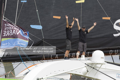.Itajaï (Brazil), saturday, november 7, 2015, Thomas Coville and Jean-Luc Nélias second in the Transat Jacques Vabre.Photo © JEAN-MARIE LIOT   DPPI