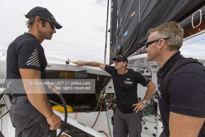 .Itajaï (Brazil), saturday, november 7, 2015, Thomas Coville and Jean-Luc Nélias second in the Transat Jacques Vabre.Photo © JEAN-MARIE LIOT   DPPI