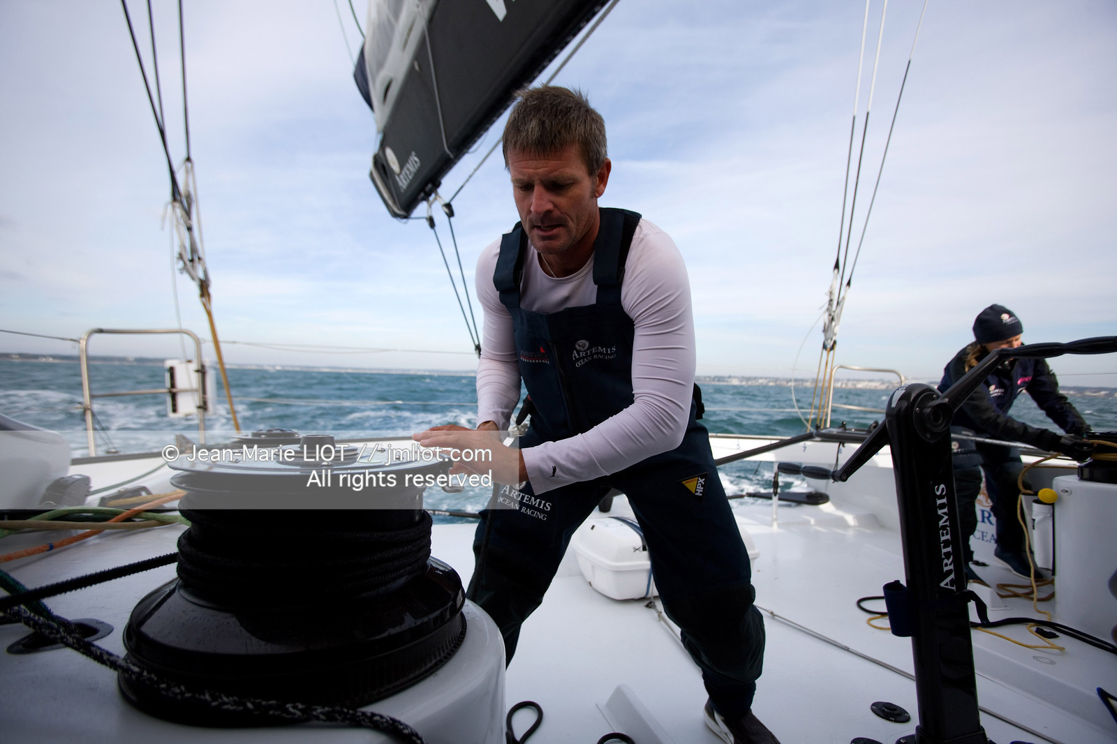 A BORD D'ARTEMIS AVEC SAM DAVIES ET SYDNEY GAVIGNET