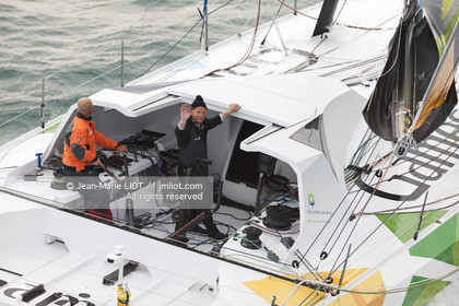 .2011 November, start of transat Jacques Vabre from Le Havre To Guadeloupe. Photo © Jean-Marie Liot