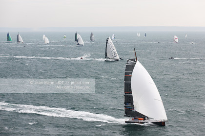Novembre 2011 Départ de la Transat Jacques Vabre du  Havre et à destination de la Guadeloupe. Photo © Jean-Marie Liot.
