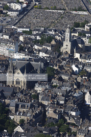 .AERIAL VIEW OF VANNES- MORBIHAN.PHOTO © JEAN-MARIE LIOT