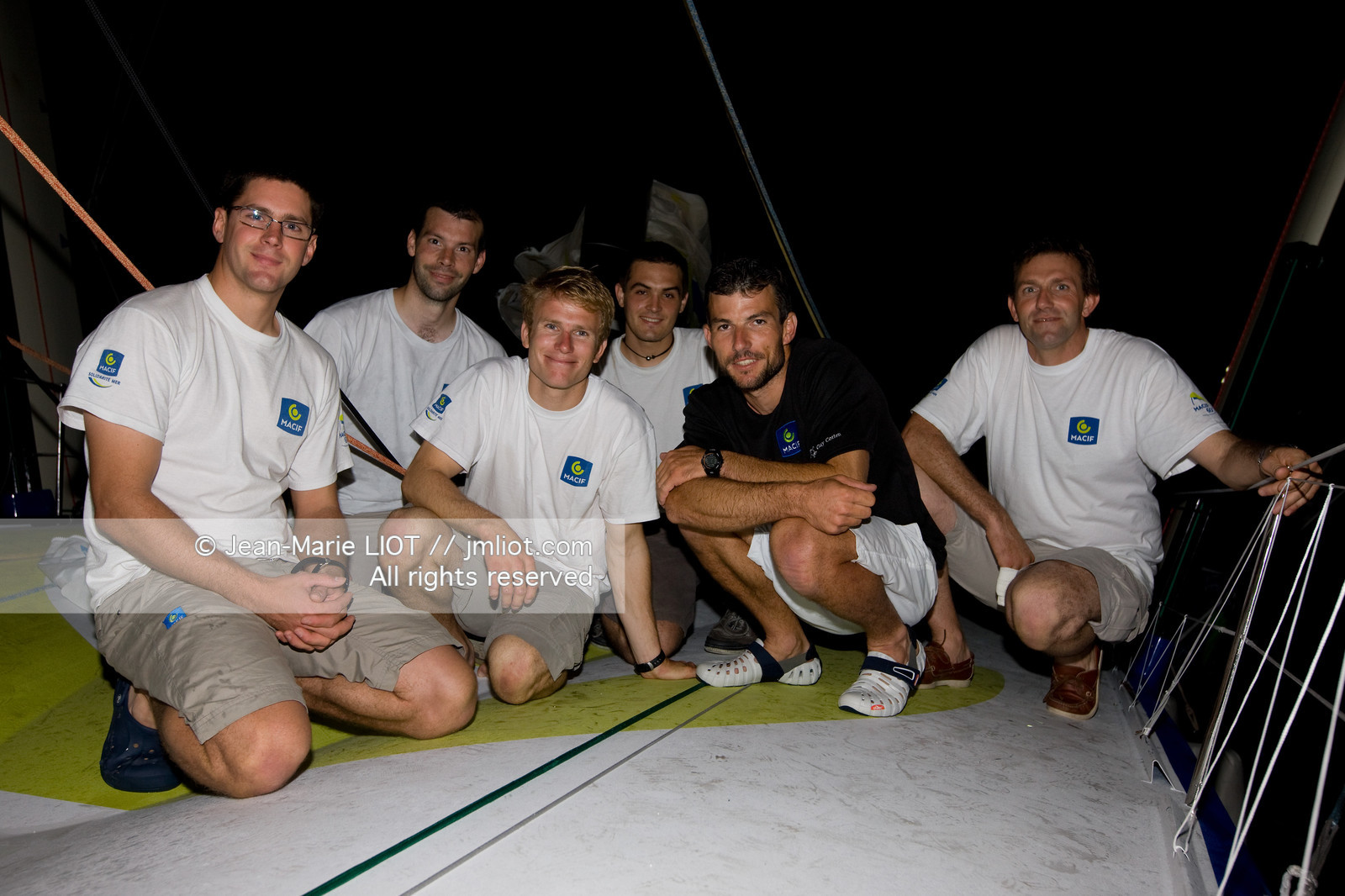 LE 19 novembre 2011, Arrivée au Costa Rica, de François Gabart et Sébastien Col à bord de l'imoca Macif. Photo © Jean-Marie Liot DPPI.