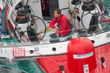 MAXI TRIMARAN SODEBO - THOMAS COVILLE - RECORD TOUR DU MONDE EN SOLITAIRE - 2008..
