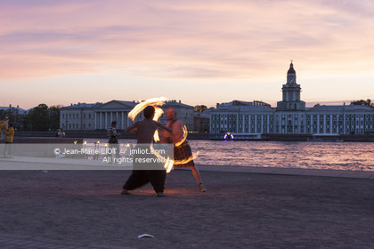 .Russia, Saint Petersburg, listed as World Heritage by UNESCO, Ermitage Museum and during the Nuits Blanches events (Sleepless Nights)