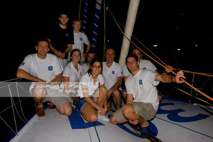 .On November 19, 2011, François Gabart and Sébastien Col Arrived in Costa Rica, of  on the Imoca Macif. Photo © Jean-Marie Liot   DPPI
