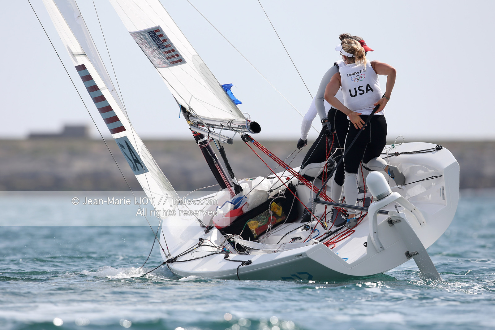 LONDON 2012 - SAILING - COURSE ELLIOTT 6M WOMEN.