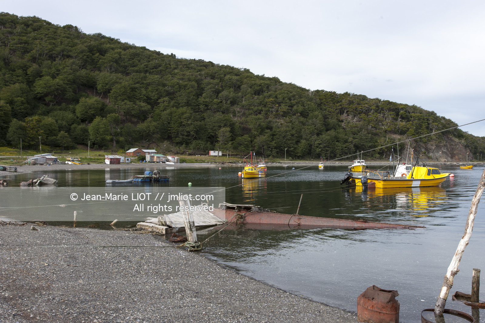 Ushuaia, Terre de Feu est la ville la plus australe du globe.Située à la pointe de l'Argentine cette province est la porte de l'antartique.photo © Jean-Marie Liot.