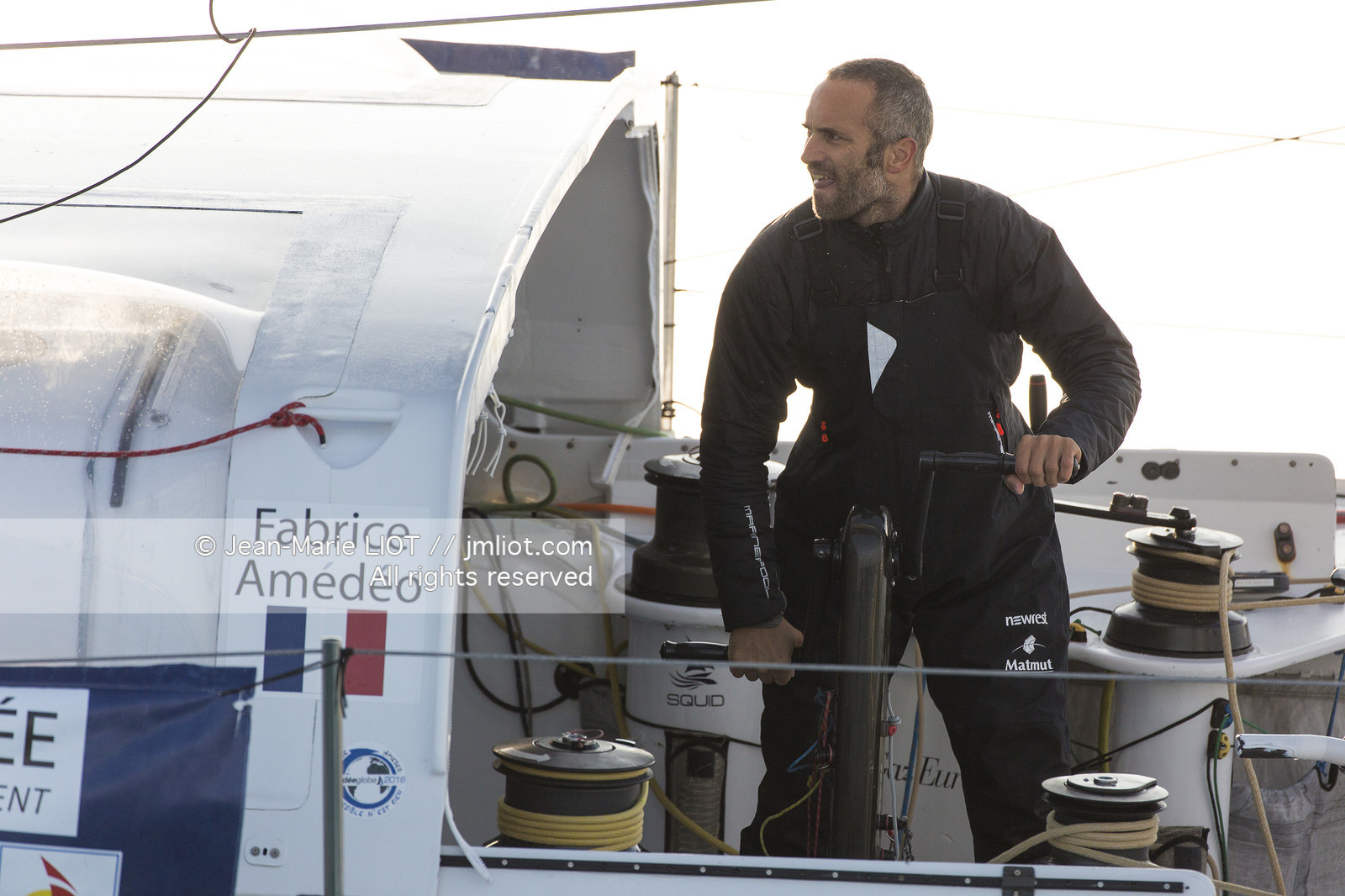 VENDEE GLOBE 2016-2017 - FABRICE AMEDEO - NEWREST-MATMUT - ARRIVEE