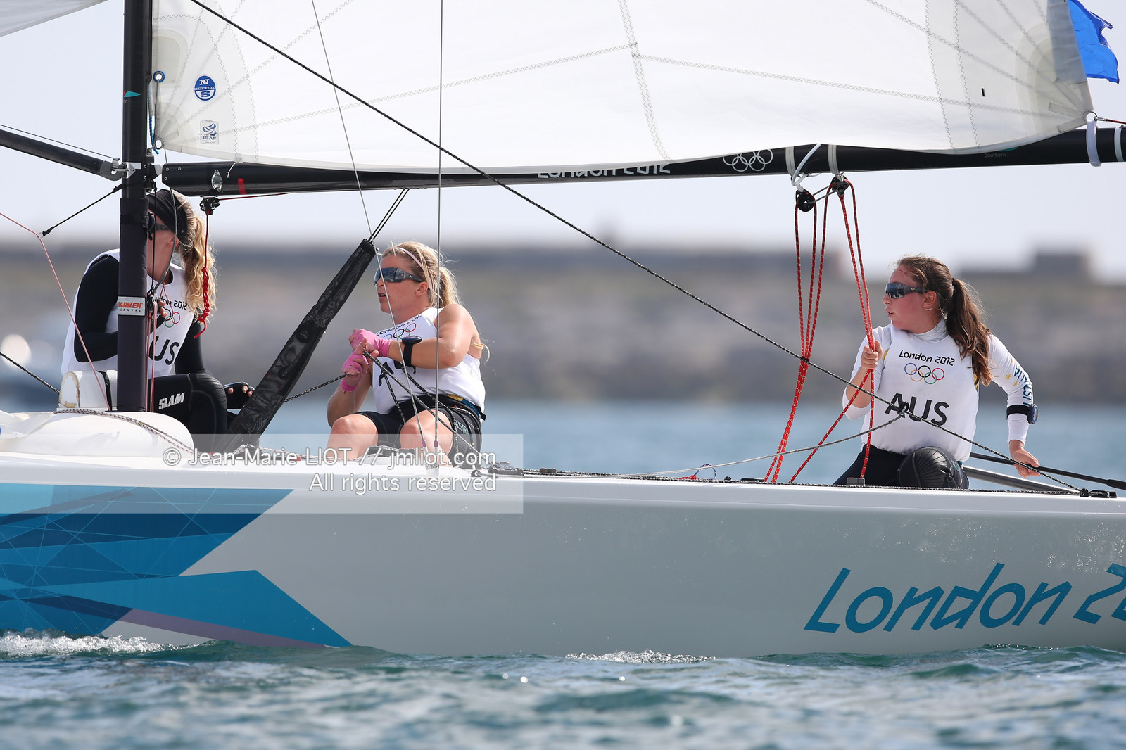 LONDON 2012 - SAILING - COURSE ELLIOTT 6M WOMEN.