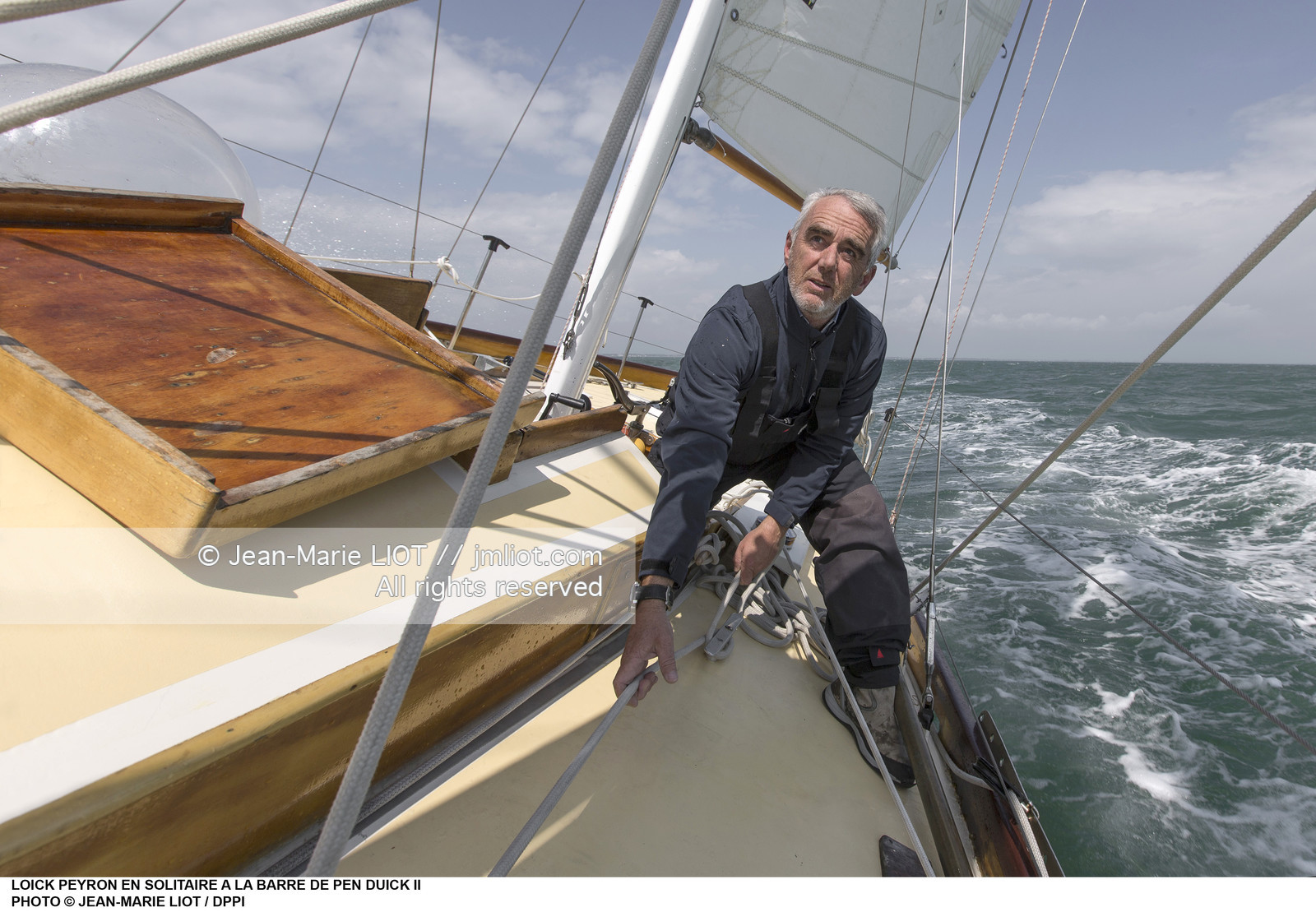 LOICK PEYRON A BORD DE PEN DUICK II