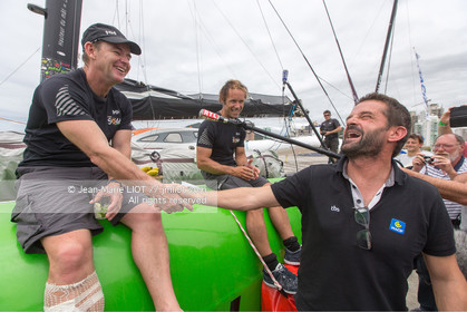 .Itajaï (Brazil), saturday, november 7, 2015, Thomas Coville and Jean-Luc Nélias second in the Transat Jacques Vabre.Photo © JEAN-MARIE LIOT   DPPI