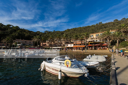 .Port-Cros, off Hyères in the department of Var, small island of 4 km long is a reserve of fauna and flora. Photo © Jean-Marie Liot