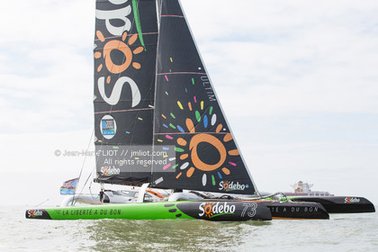 .Itajaï (Brazil), saturday, november 7, 2015, Thomas Coville and Jean-Luc Nélias second in the Transat Jacques Vabre.Photo © JEAN-MARIE LIOT   DPPI