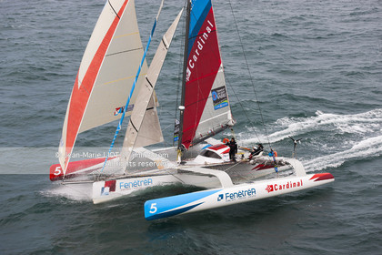 .2011 November, start of transat Jacques Vabre from Le Havre To Guadeloupe. Photo © Jean-Marie Liot