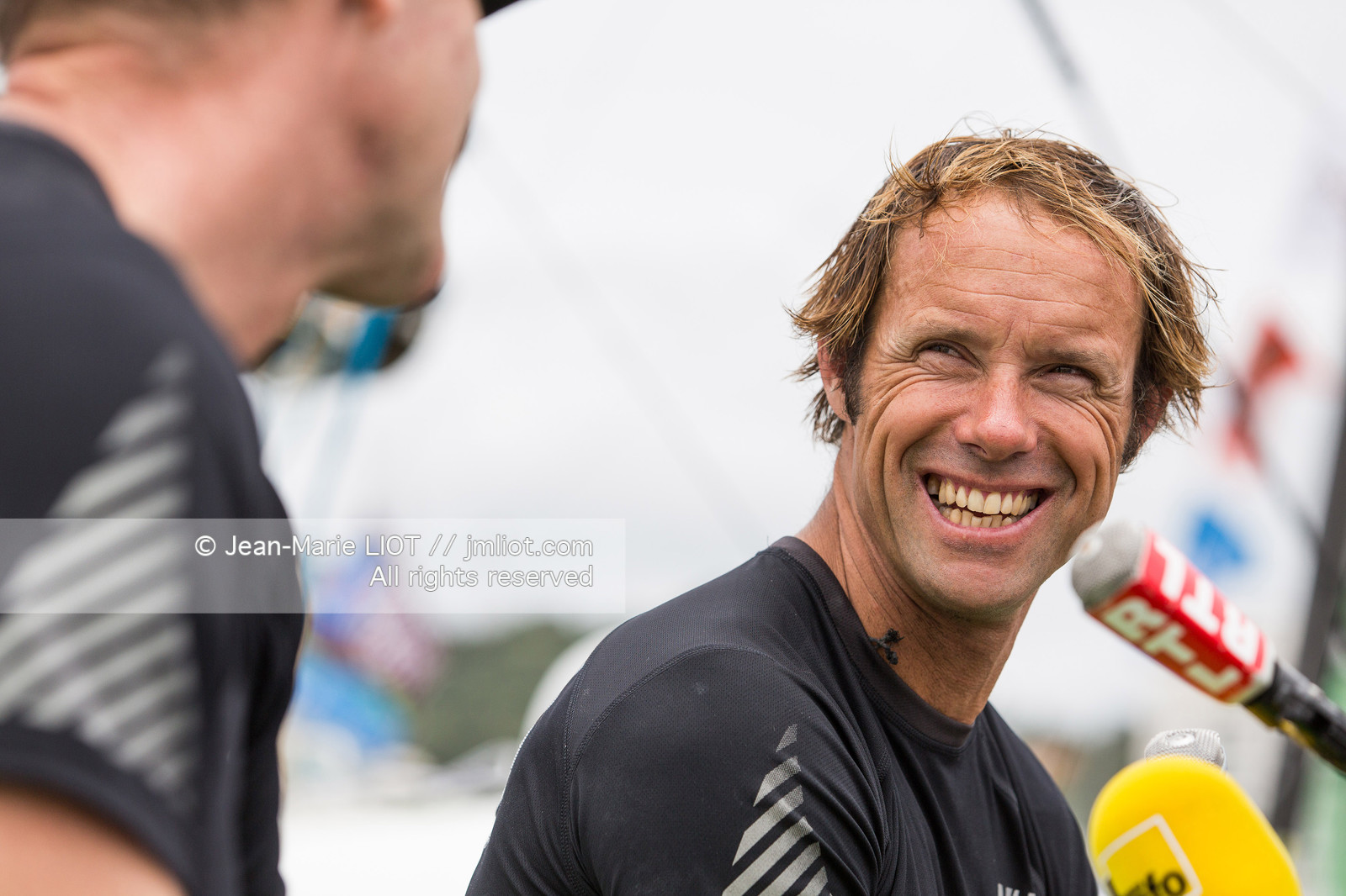 Itajaï(Brésil), samedi 7 novembre 2015, Thomas Coville et Jean-Luc Nélias deuxiémes au classement Ultim de la Transat Jacques Vabre sur SODEBO. Photo © JEAN-MARIE LIOT   DPPI.