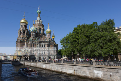 .Russia, Saint Petersburg, listed as World Heritage by UNESCO, The Church of our Saviour on the spilled blood