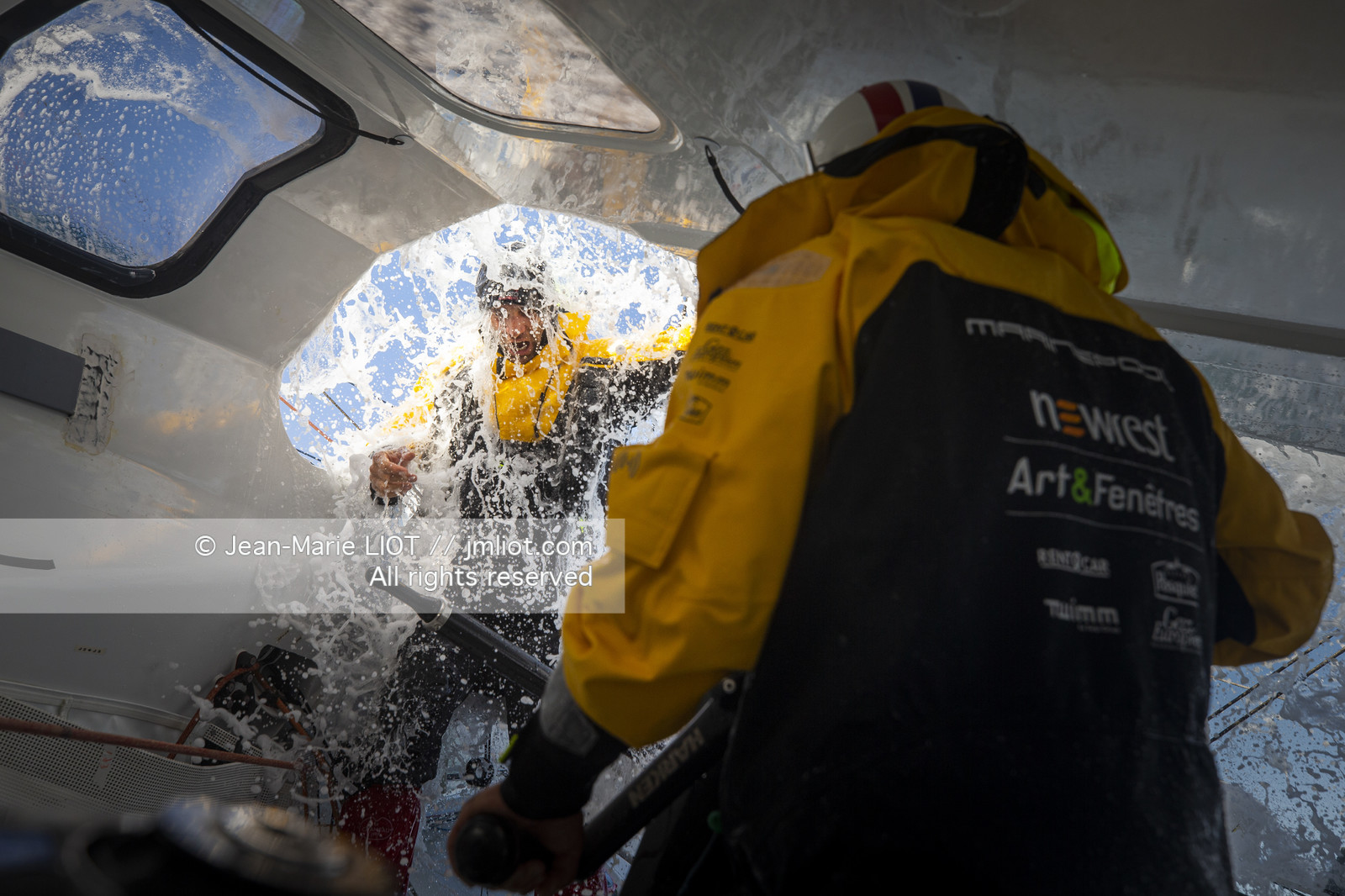 FABRICE AMEDEO ET ERIC PERON - TRANSAT JACQUES VABRE 2019 - A BORD